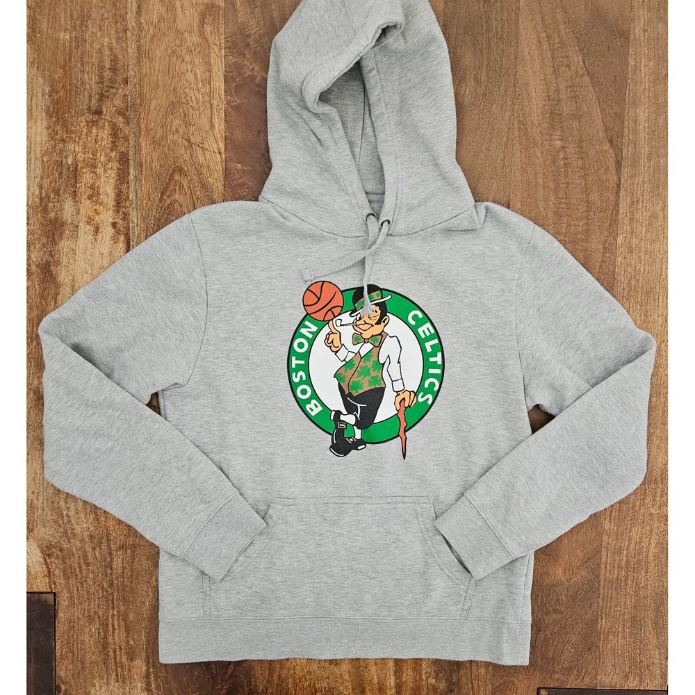 Fanatics Boston Celtics Hoodie Unisex M Gray Lucky the Leprechaun Basketall